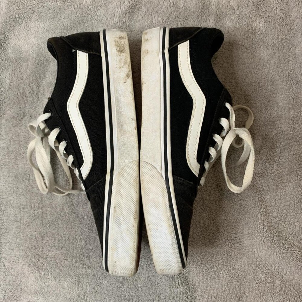 Black Low Top Vans Women's Size 7